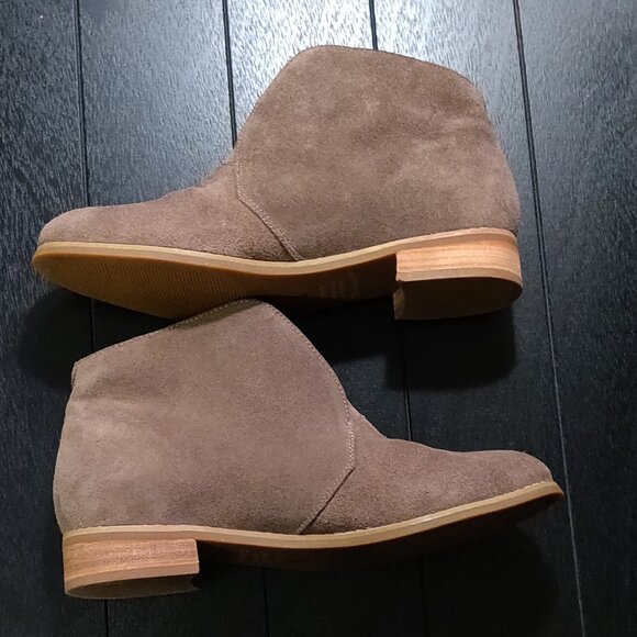 Blondo Verona Tan Suede Waterproof Ankle Boots SIZE 7.5 M - Picture 4 of 8